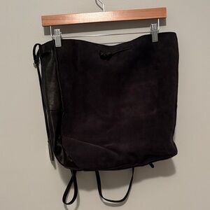 Elegant Black Leather Backpack